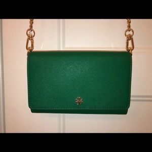 Tory Burch Cross Body Purse, Emerson Chain Wallet